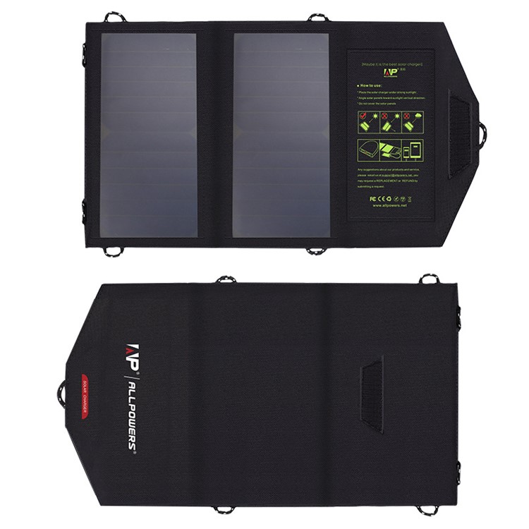10W 5V Solar Power Foldable Portable Waterproof Solar Charger-1