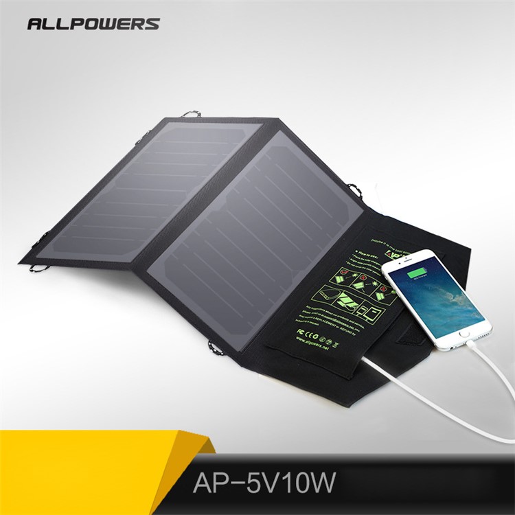 10W 5V Solar Power Foldable Portable Waterproof Solar Charger-2