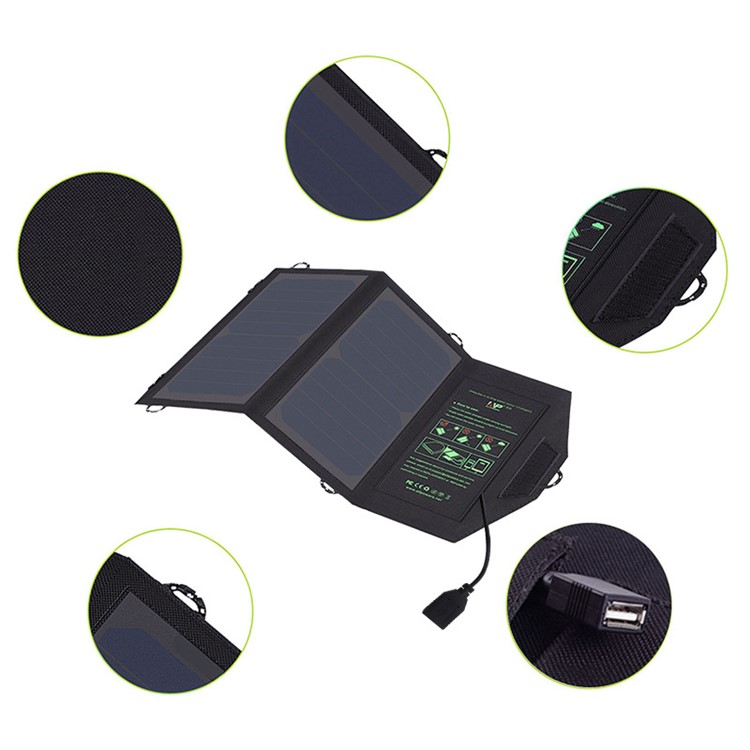 10W 5V Solar Power Foldable Portable Waterproof Solar Charger-5