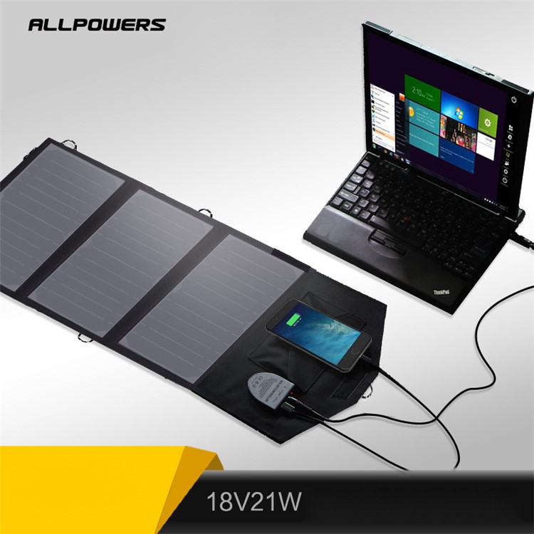 21W Solar Power Foldable Portable Waterproof Solar Charger-2