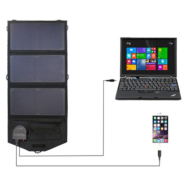 21W Solar Power Foldable Portable Waterproof Solar Charger-4