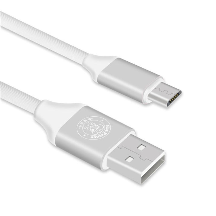 HAT PRINCE 2A Micro USB Charge Data Sync TPE Cable - White-2