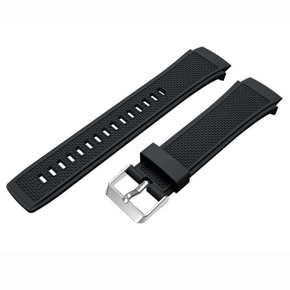 Textured Sports Silicone Watch Band for Huawei Watch 2 - Black-3