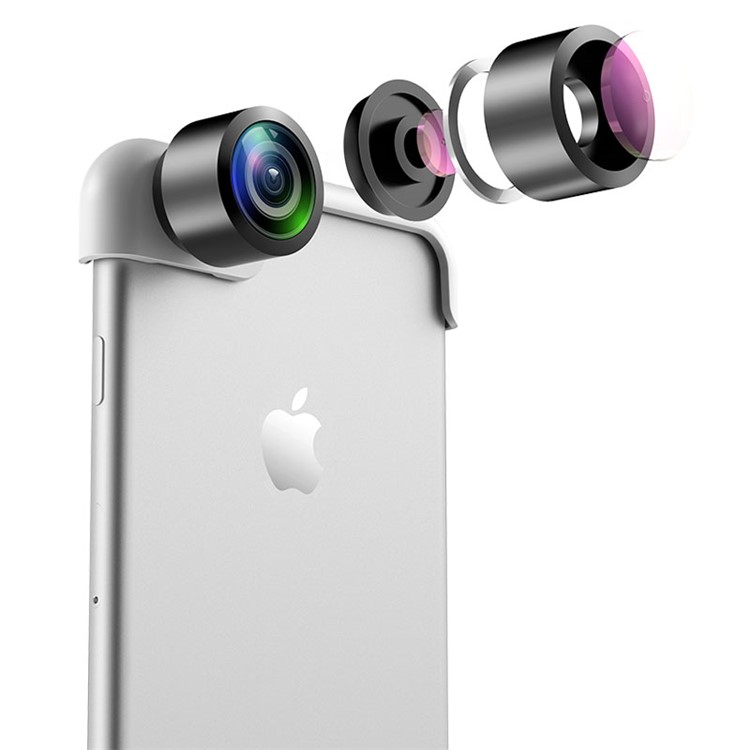 USAMS Dual 360-degree Panoramic Phone Lens for iPhone 8 / 7 4.7-inch-5