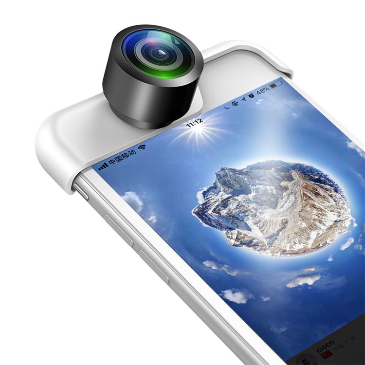 USAMS Dual 360-degree Panoramic Phone Lens for iPhone 8 / 7 4.7-inch-8