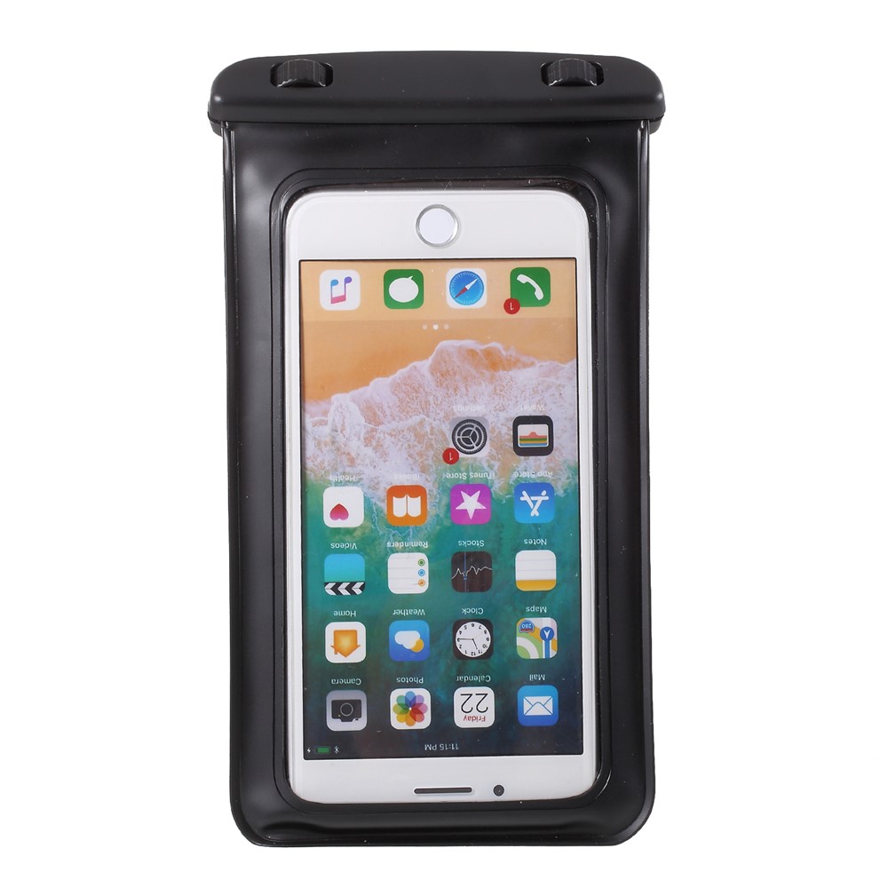 Caja De Brazalete De Bolsa Impermeable Universal Para IPhone Samsung Huawei Xiaomi, Etc.. , Tamaño: 18.5x10cm - Negro