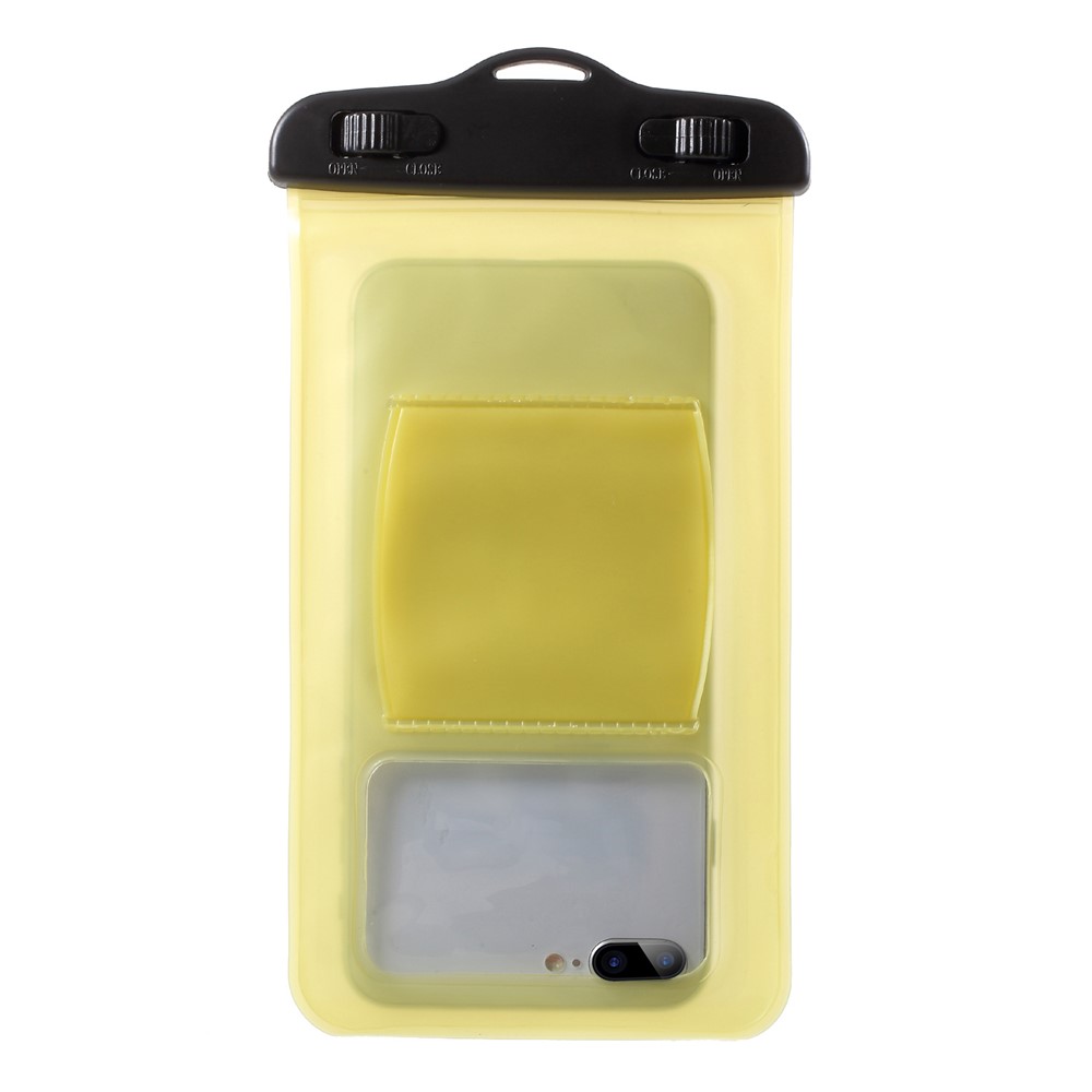 Universal Waterproof Bag Case with Armband for iPhone Samsung Huawei Xiaomi etc., Size: 18.5x10cm - Yellow-5