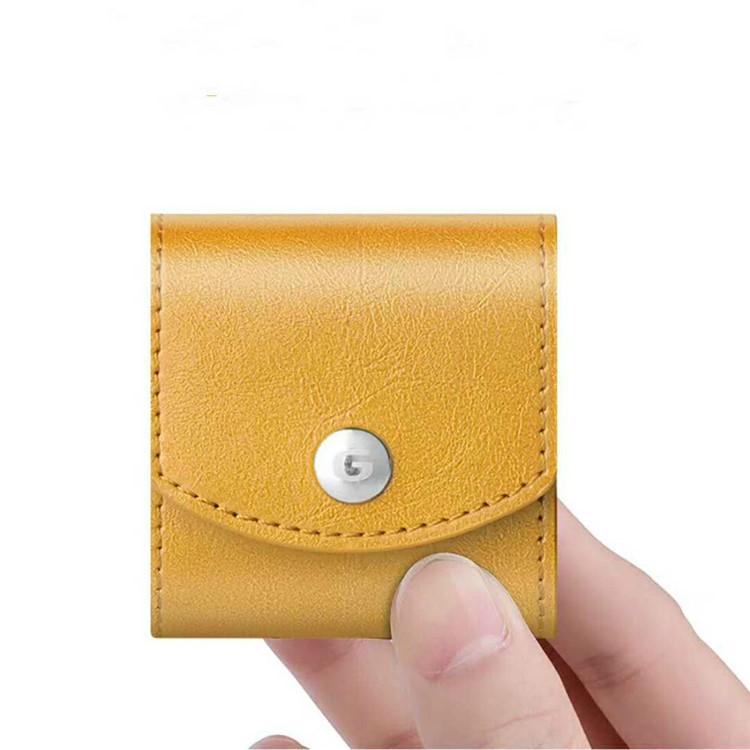 G-CASE PU Leather Portable Protective Cover Carrying Case for Apple AirPods Earphones Charging Case - Khaki-4