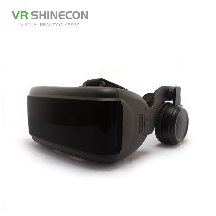SHINECON SC-G06E 3D VR Glasses Virtual Reality Headset with Earphones for 4.0 - 6.0 inch Phones - Black-10
