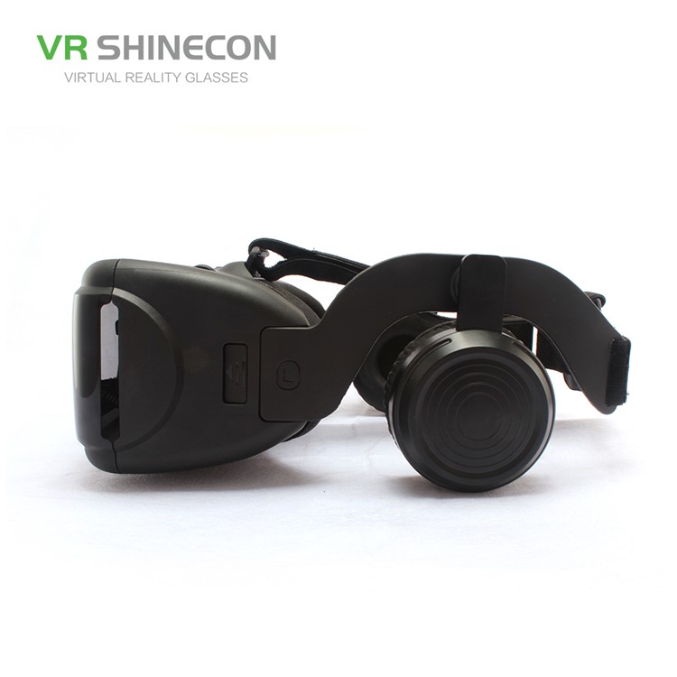 SHINECON SC-G06E 3D VR Glasses Virtual Reality Headset with Earphones for 4.0 - 6.0 inch Phones - Black-11