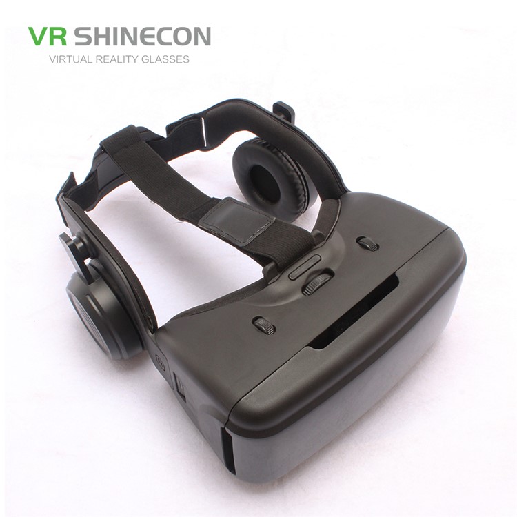 SHINECON SC-G06E 3D VR Glasses Virtual Reality Headset with Earphones for 4.0 - 6.0 inch Phones - Black-12