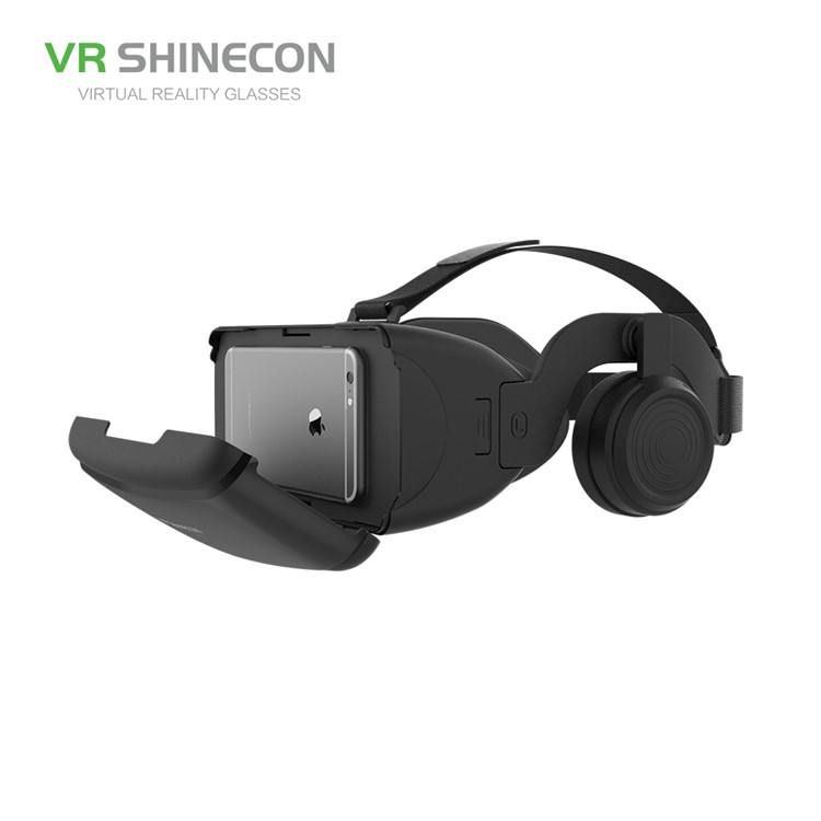 SHINECON SC-G06E 3D VR Glasses Virtual Reality Headset with Earphones for 4.0 - 6.0 inch Phones - Black-5