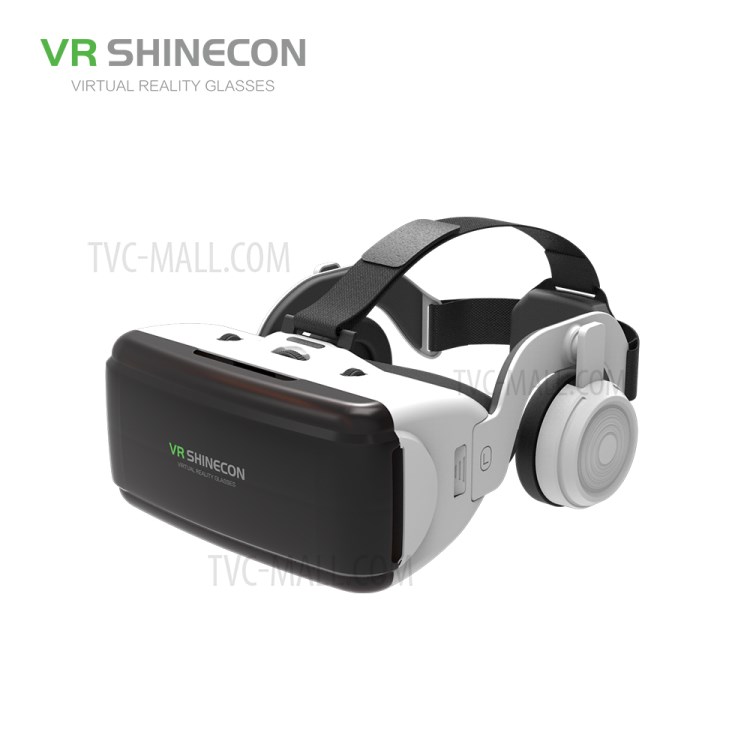 SHINECON SC-G06E Professionelles 3D VR Brille Virtual-Reality-Headset Mit Ohrstöpseln Für 4.0 - 6,0-Zoll-Telefone - Weiß-12