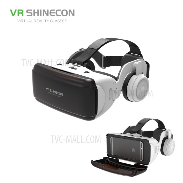 SHINECON SC-G06E Professionelles 3D VR Brille Virtual-Reality-Headset Mit Ohrstöpseln Für 4.0 - 6,0-Zoll-Telefone - Weiß-15