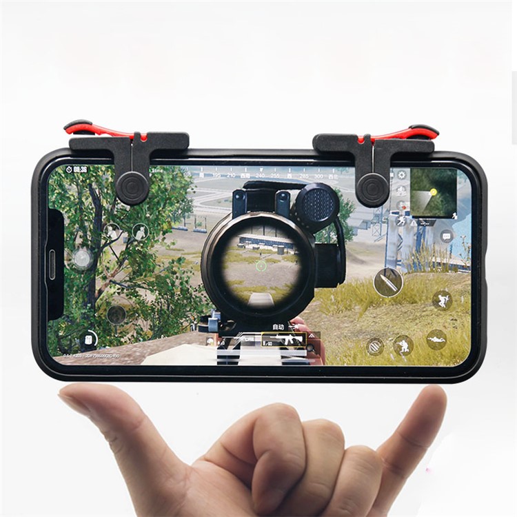 One Pair D9 Quick Shooting Buttons PUBG Phone Game Controllers Assist Tools for STG FPS TPS-6