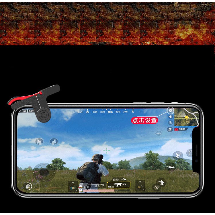 One Pair D9 Quick Shooting Buttons PUBG Phone Game Controllers Assist Tools for STG FPS TPS-9