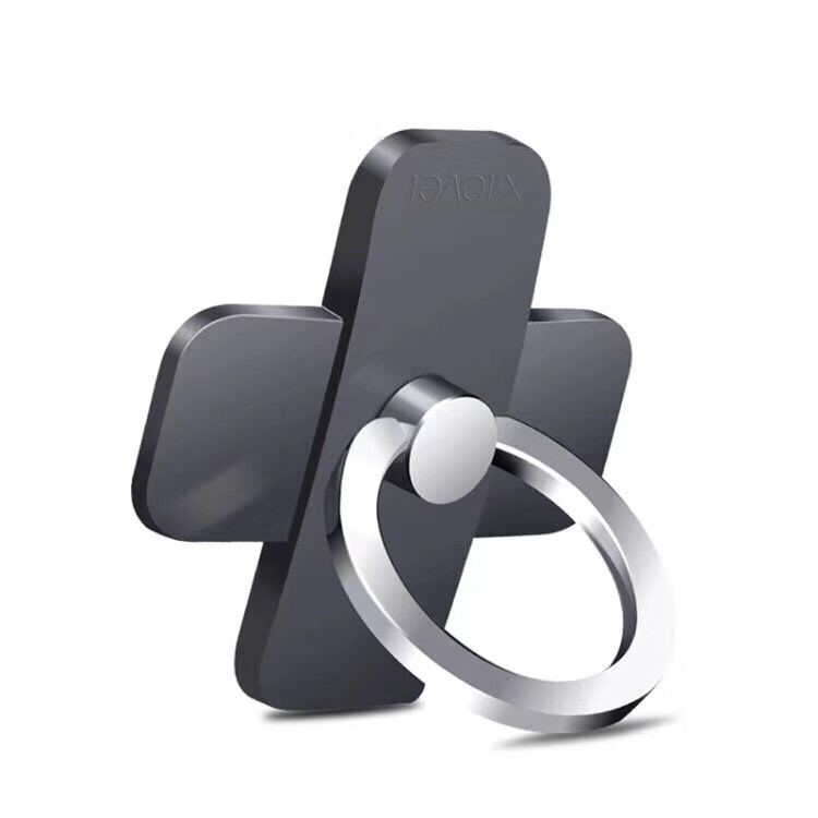 

X-LEVEL Cross 360 Degree Rotation Ring Holder Stand for iPhone Samsung - Grey