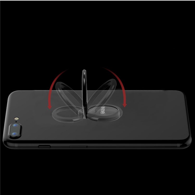 X-LEVEL Water Drop Shape Finger Grip Ring Universal Mobile Phone Kickstand (1 Generation) - Black-11