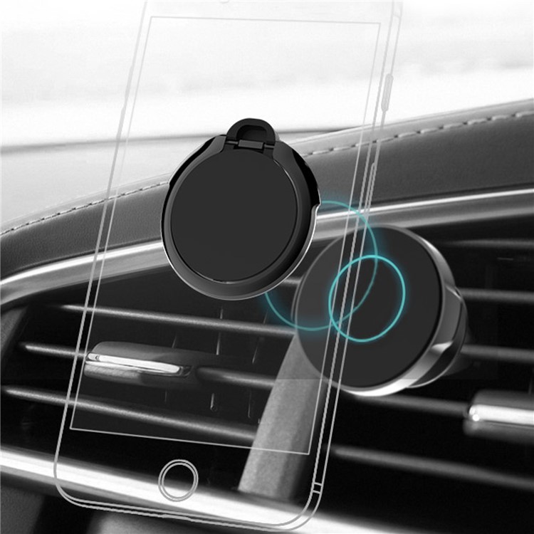 X-LEVEL Water Drop Shape Finger Grip Ring Universal Mobile Phone Kickstand (1 Generation) - Black-13