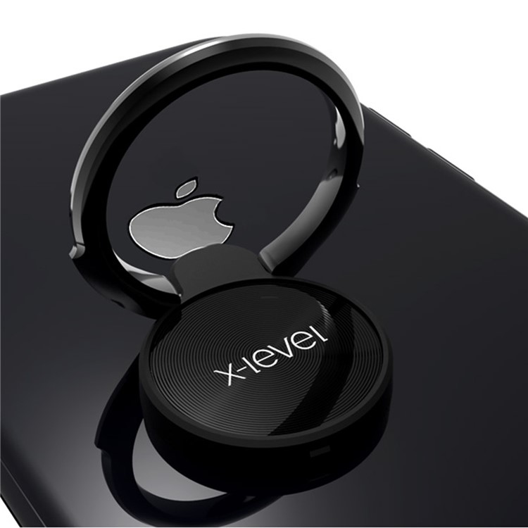 X-LEVEL Water Drop Shape Finger Grip Ring Universal Mobile Phone Kickstand (1 Generation) - Black-16