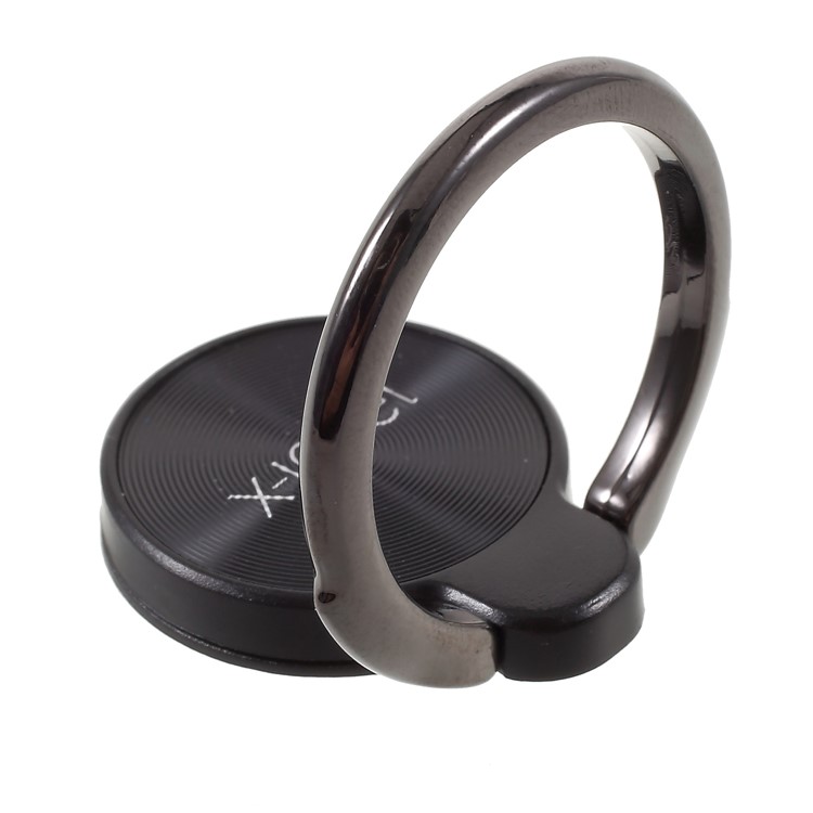 X-LEVEL Water Drop Shape Finger Grip Ring Universal Mobile Phone Kickstand (1 Generation) - Black-3