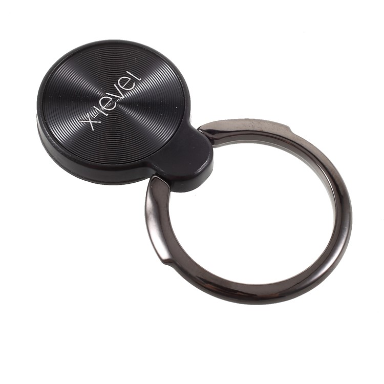X-LEVEL Water Drop Shape Finger Grip Ring Universal Mobile Phone Kickstand (1 Generation) - Black-4