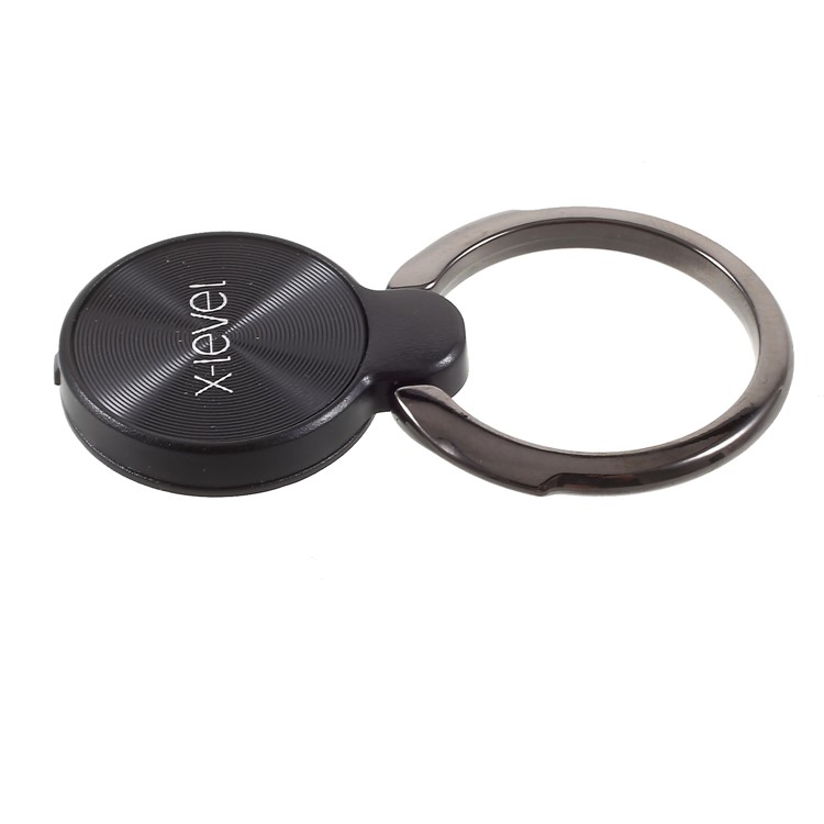 X-LEVEL Water Drop Shape Finger Grip Ring Universal Mobile Phone Kickstand (1 Generation) - Black-5