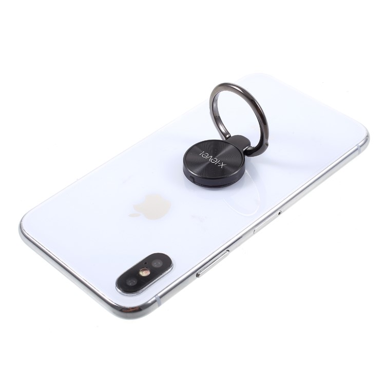 X-LEVEL Water Drop Shape Finger Grip Ring Universal Mobile Phone Kickstand (1 Generation) - Black-7