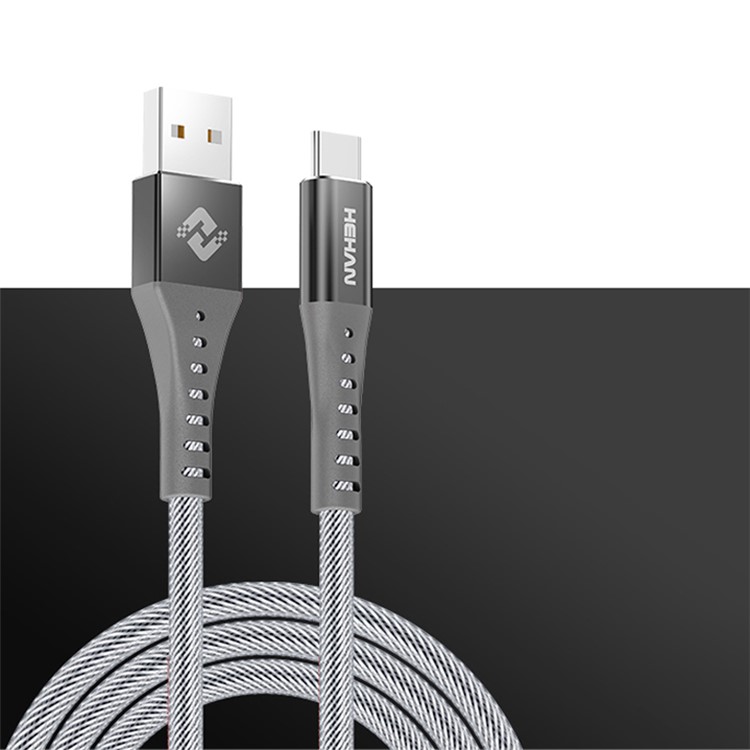 

NK-24 3.1A 1.0M Type-C Data Sync Charging Cord Cable for Huawei Samsung etc. - Grey, Huawei Honor 9