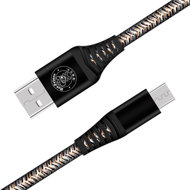 HAT PRINCE 98CM 2A Micro USB Charge Data Transfer Cable Cord for Samsung HTC Huawei - Black-3