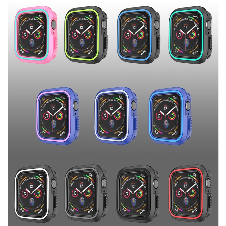 Custodia Protettiva Morbida In TPU Per Apple Watch Serie 4 44mm - Nero-9