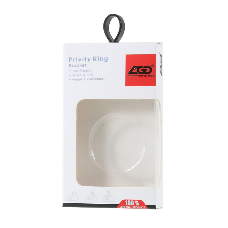 LGD Opal Series Finger Ring Grip Holder for Mobile Phone - Black-11