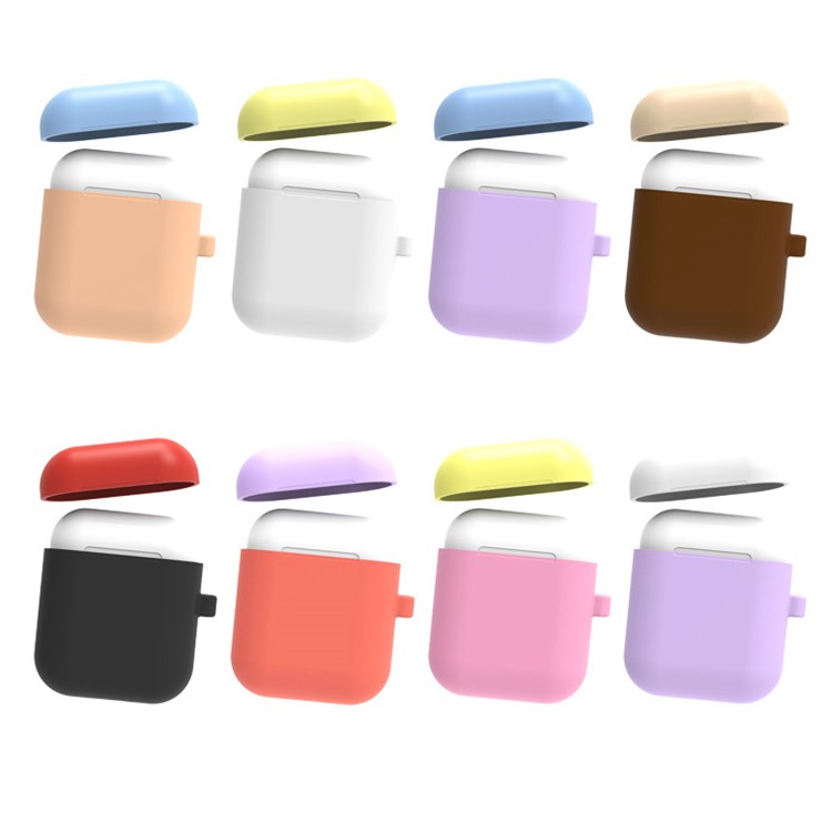 Silicone Box for Apple AirPods Case Protective Skin Earphone Charger Cover - Light Blue-2