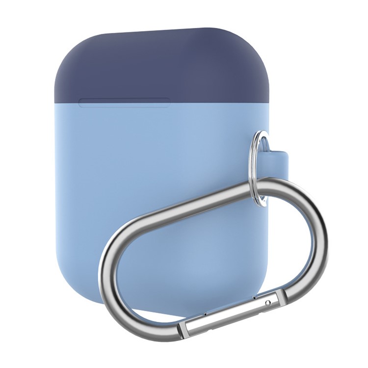 

Силиконовая Коробка Для Яблочного Airpods Чехол Защитная Кожа Чехол Для Наушников Зарядное Устройство - Темно-синий / Светло-синий, Other Apple Models
