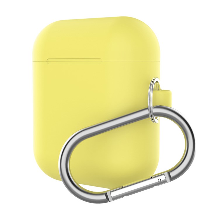 

Силиконовый Защитный Чехол Для Зарядки Apple Airpods Чехол С Карабином - Желтый, Other Apple Models
