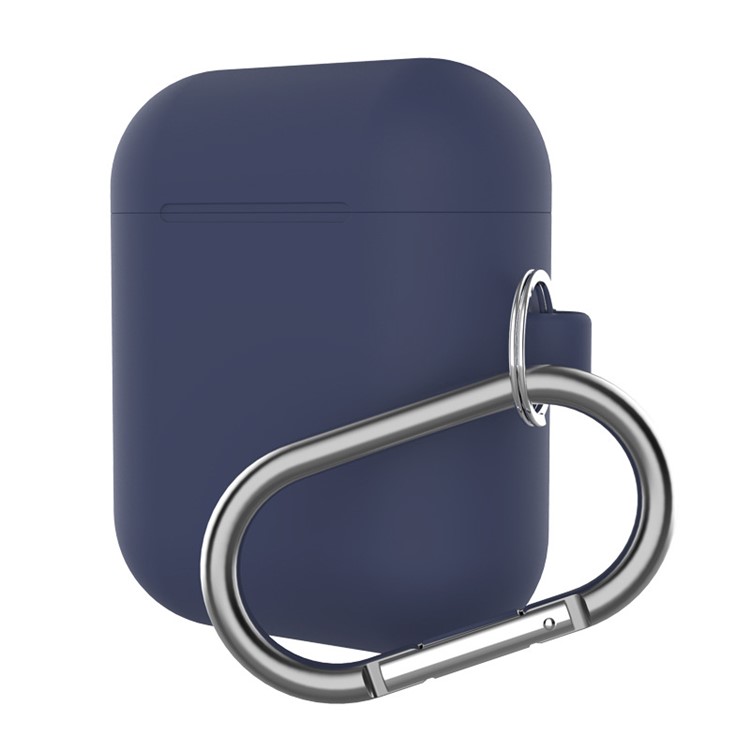 

Silicone Protective Case for Apple AirPods Charging Case with Carabiner - Dark Blue, Other Apple Models