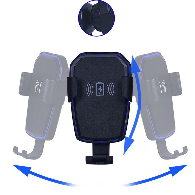 Intelligent Sensing Wireless Charger Phone Holder Mount with Suction Cup-3