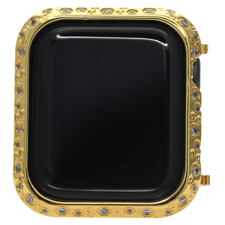 Rhinestone Decor Watch Protective Case for Apple Watch Series 4 44mm (Big&Small Circle) - Gold-2