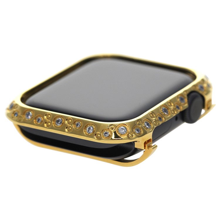 Rhinestone Decor Watch Protective Case for Apple Watch Series 4 44mm (Big&Small Circle) - Gold-3