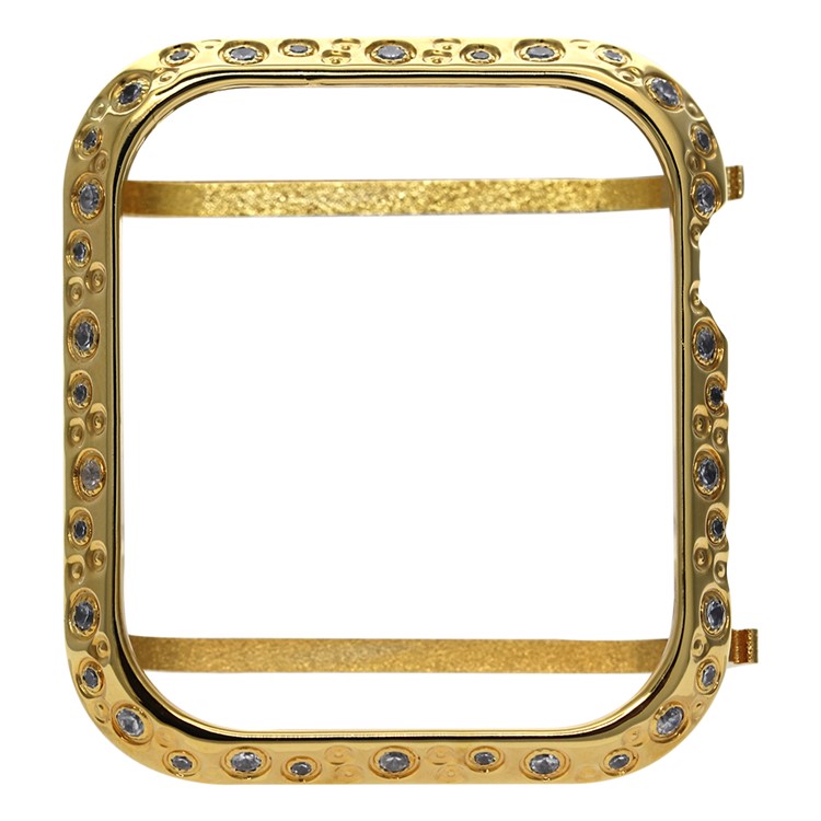 Rhinestone Decor Watch Protective Case for Apple Watch Series 4 44mm (Big&Small Circle) - Gold-4