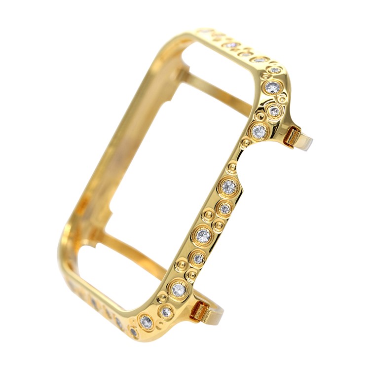 Rhinestone Decor Watch Protective Case for Apple Watch Series 4 44mm (Big&Small Circle) - Gold-5