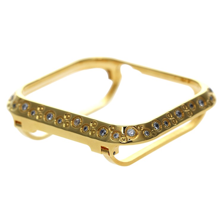 Rhinestone Decor Watch Protective Case for Apple Watch Series 4 44mm (Big&Small Circle) - Gold-6