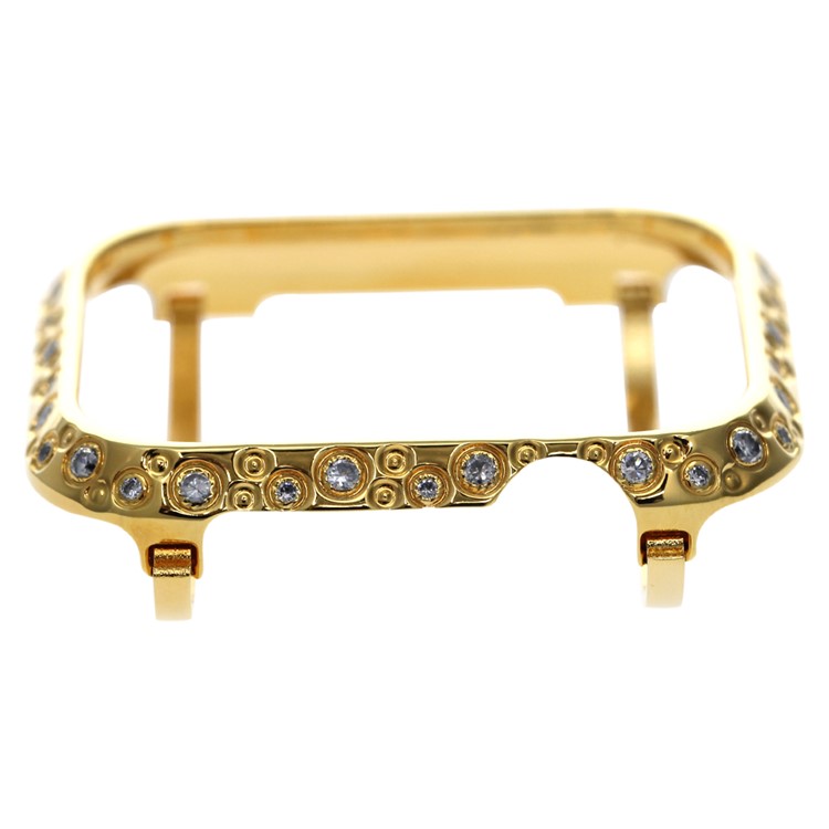 Rhinestone Decor Watch Protective Case for Apple Watch Series 4 44mm (Big&Small Circle) - Gold-7