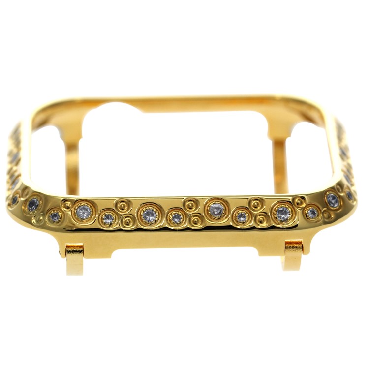 Rhinestone Decor Watch Protective Case for Apple Watch Series 4 44mm (Big&Small Circle) - Gold-8