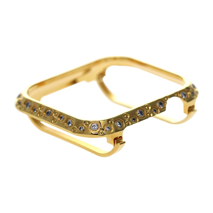 Rhinestone Decor Watch Protective Case for Apple Watch Series 4 44mm (Big&Small Circle) - Gold-9