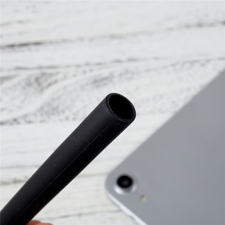 For Apple Pencil Silicone Holder Sleeve Cover with Cap Holder + Nip Cover + Cable Adapter Tether - Black-3