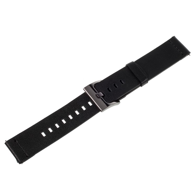 Genuine Leather Strap for Samsung Gear S2 Classic R732 - Black / 20mm-1