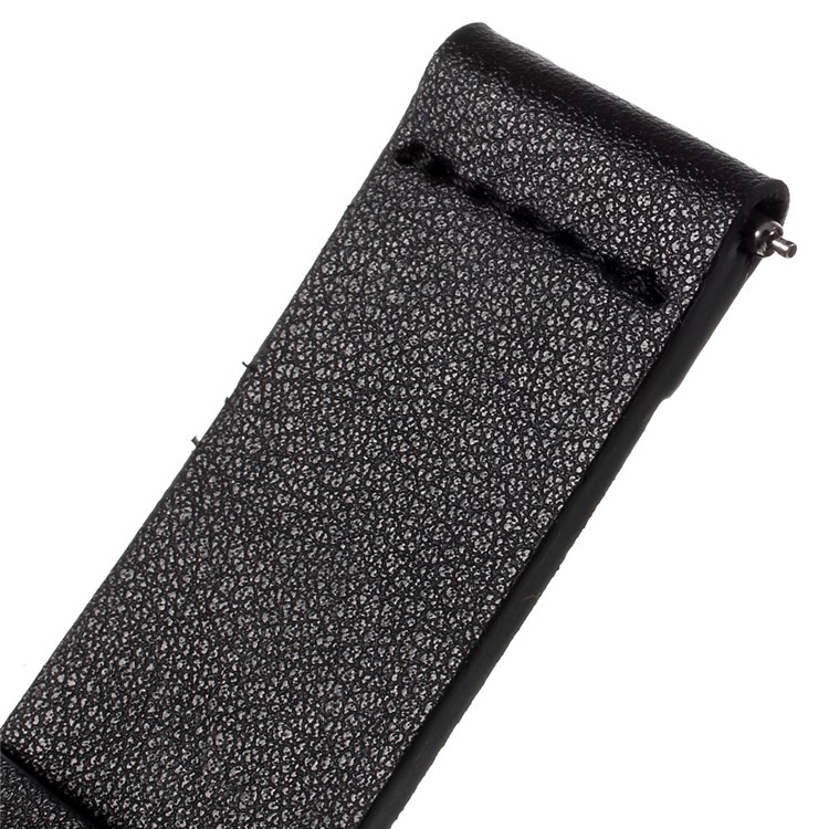 Genuine Leather Strap for Samsung Gear S2 Classic R732 - Black / 20mm-5