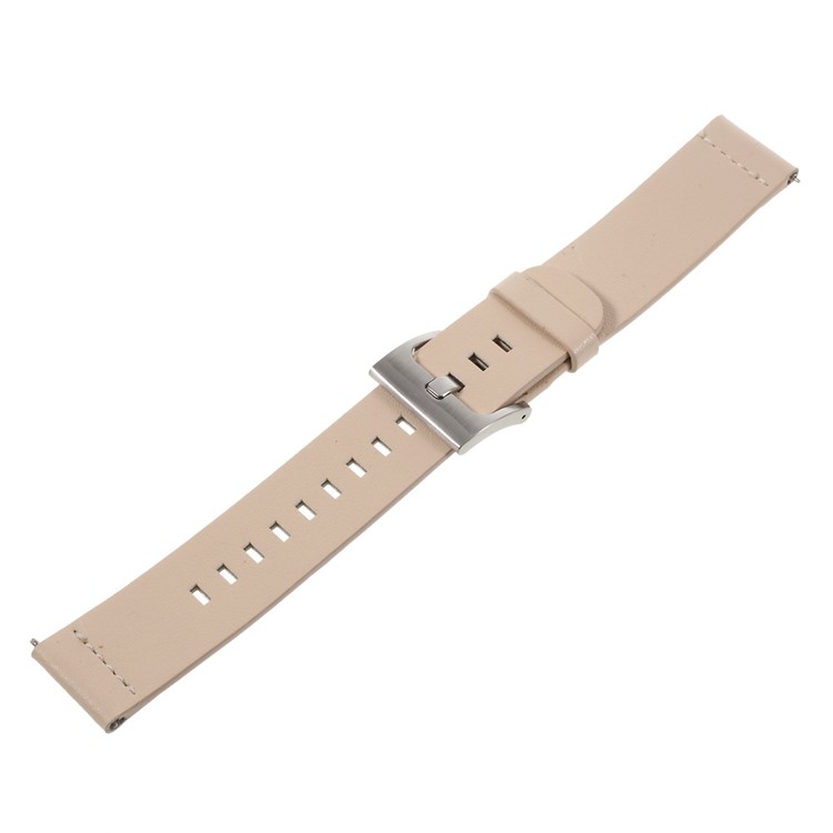 Genuine Leather Watchband for Samsung Gear S2 Classic R732 - Khaki / 20mm-1