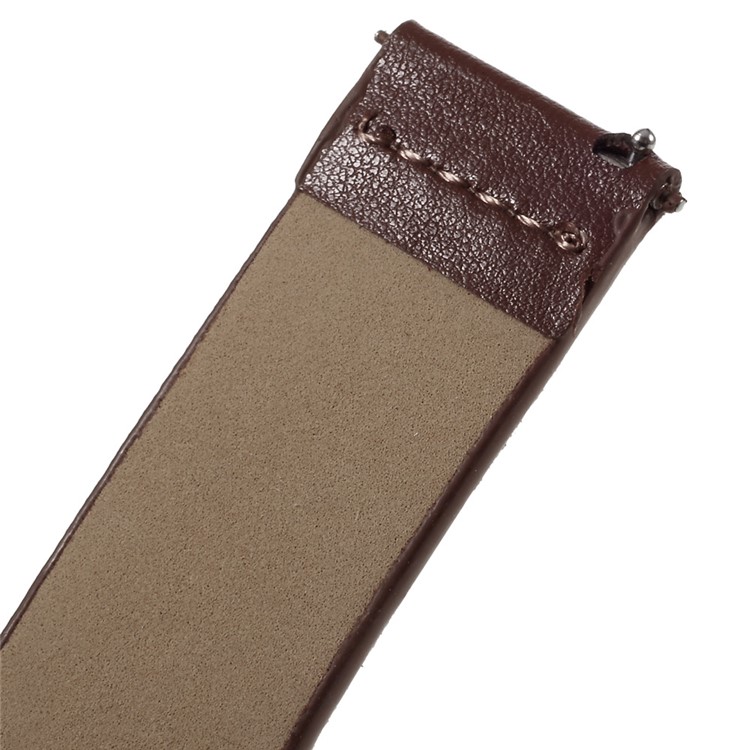 Genuine Leather Watchband for Samsung Gear S2 Classic R732 - Brown / 20mm-4